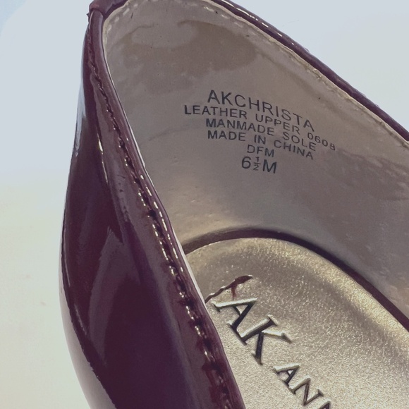 Women's Anne Klein Christa D'Orsay Plum Berry 3" Heels, Size 6.5M - Picture 4 of 10